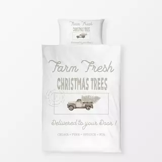 Bettwäsche Vintage Holidays Farm Trees BW