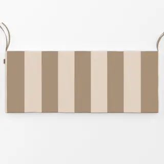 Bankauflage Beige Braun Herbst Streifen