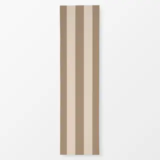 Tischläufer Beige Braun Herbst Streifen