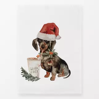 Geschirrtücher Cottage Christmas Dackel Hund