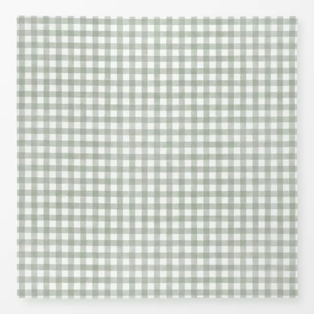 Tischdecke Vichy Karo Salbei Grün von Monika Strigel