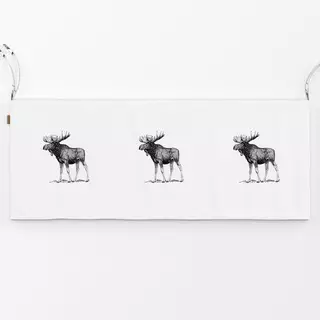 Bankauflage Vintage Holidays Moose Elch