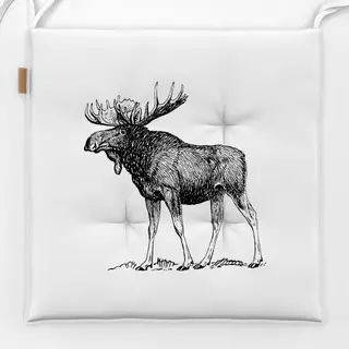 Sitzkissen Vintage Holidays Moose Elch