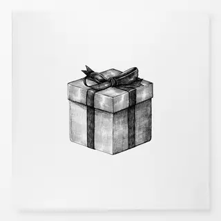 Tischdecke Vintage Holidays Gift Box