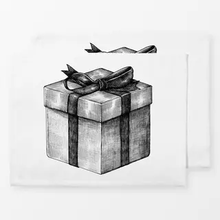 Tischset Vintage Holidays Gift Box