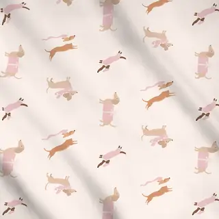 Meterware Beige Rose