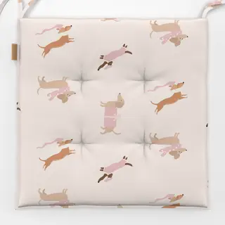 Sitzkissen Beige Rose