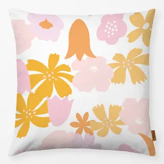 Kissen Blumenmuster Sommerfarben