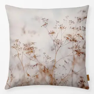 Kissen Boho Blumen Beige