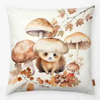 Kissen Igel Pilze Herbst