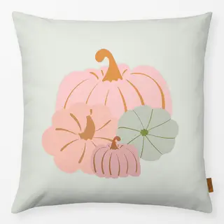 Kissen Kürbisse Herbst Pastel Mintgrün