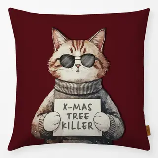 Kissen Tannenbaum Killer Katze