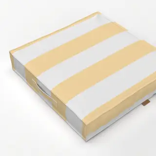 Bodenkissen Breite Streifen Butter Gelb