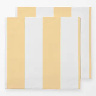 Servietten Breite Streifen Butter Gelb