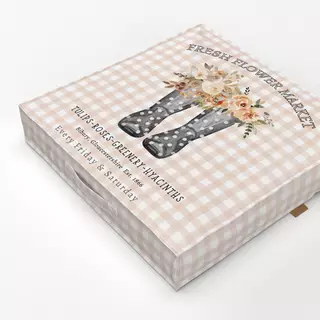 Bodenkissen Vichy Gummistiefel Dots Blumen