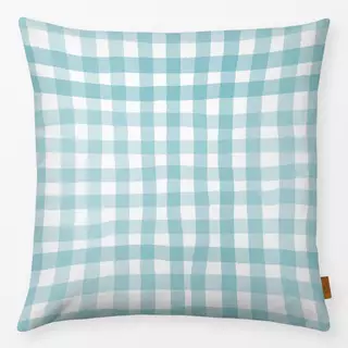 Kissen Cottage Summer Karo Blau