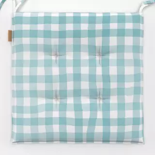 Sitzkissen Cottage Summer Karo Blau