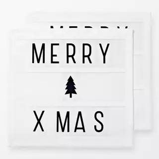 Servietten Merry X-Mas Lightbox
