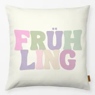 Kissen Frühling PastelVibes Spruch