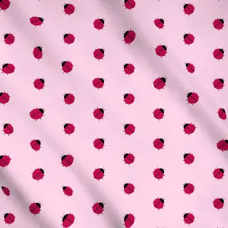 Meterware Marienkäfer Rot  Pink