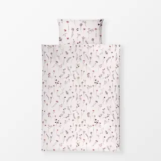 Bettwäsche Wildblumen Rosa Muster