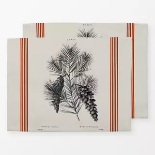 Tischset Vintage Holidays Pinie 1