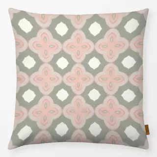 Kissen Marocco Muster Oliv Rosa 1