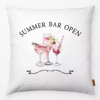 Kissen Summer Bar Open Pink Cocktails