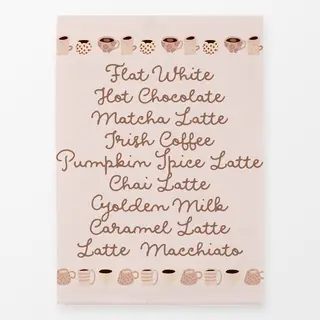 Geschirrtücher Kaffee Liebe Beige