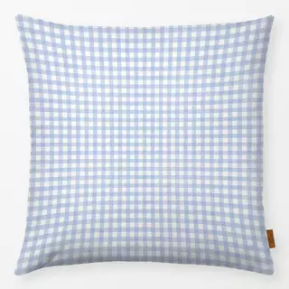Kissen Karo Vichy Blau  Cottage
