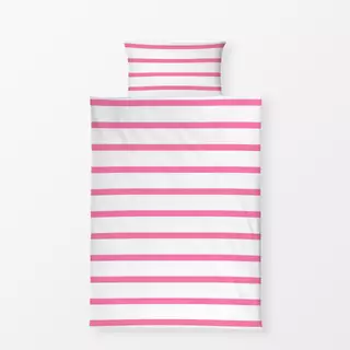 Bettwäsche Hamptons Chic - Streifen Pink