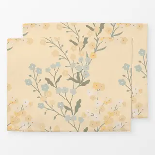 Tischset Gelbe Blumen Cottage Landhaus