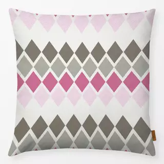 Kissen Raute Pink Grün AlpenChic