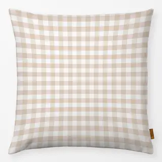 Kissen Beige Weiss