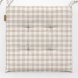 Sitzkissen Beige Weiss