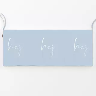 Bankauflage hej Hellblau