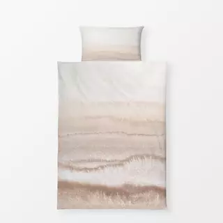 Bettwäsche Farbverlauf Creme Beige Natur