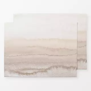 Tischset Farbverlauf Creme Beige Natur