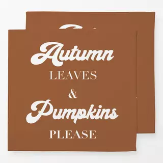 Servietten Autumn Leaves and Pumpkins
