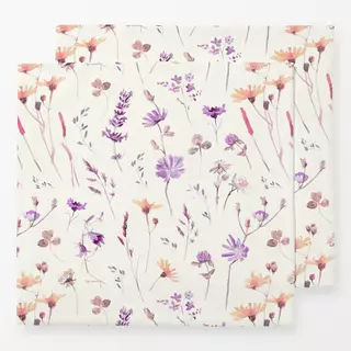 Servietten Sommerwiese Lavendel PinkPeach