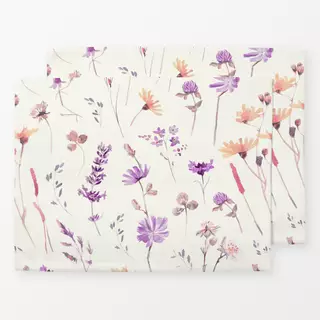 Tischset Sommerwiese Lavendel PinkPeach
