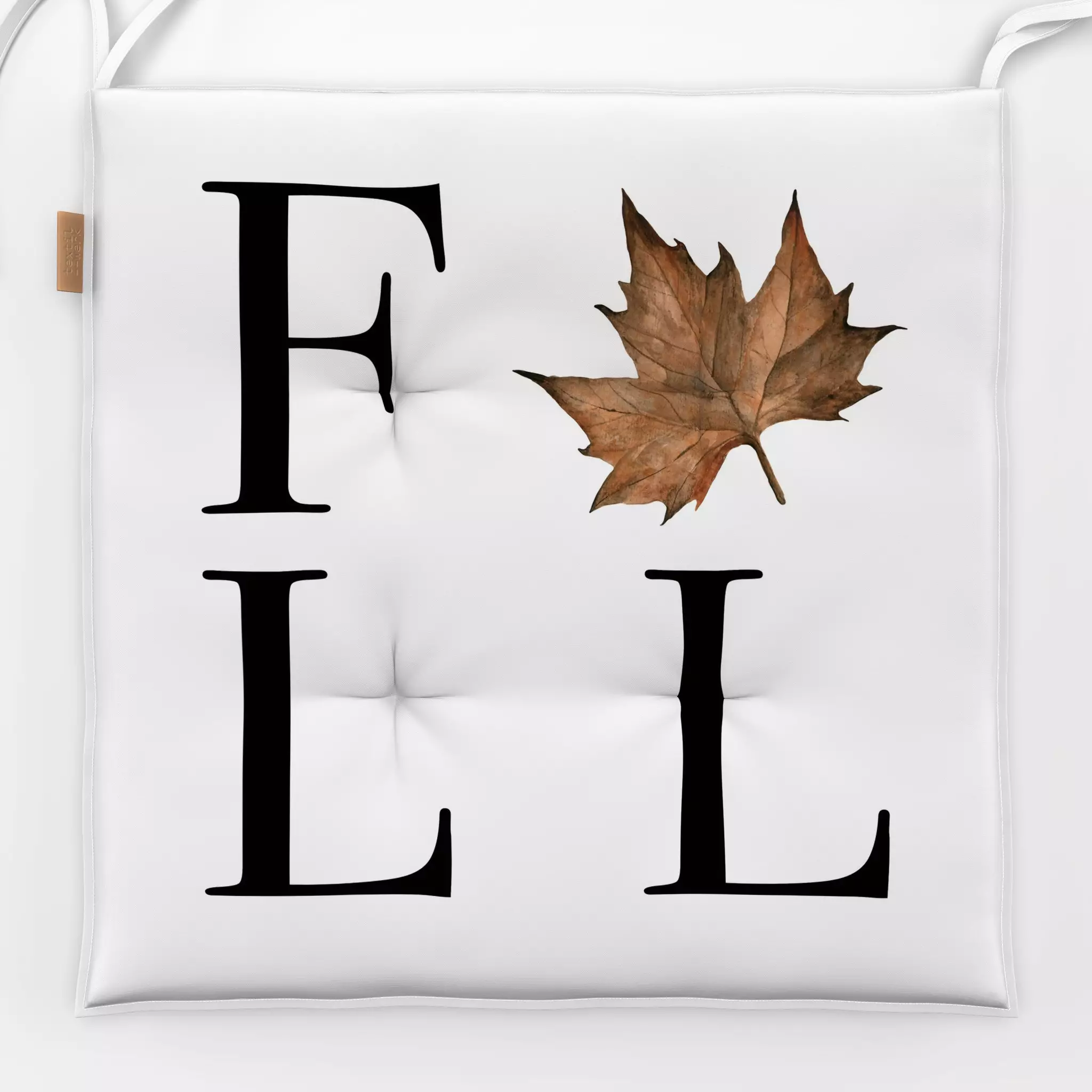 Sitzkissen Herbst Spruch Englisch Fall - Herbst, Sprüche & Schriftzüge, Anlässe - von „Monika Strigel"; Herbst, klassisch, s...