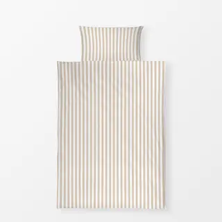 Bettwäsche Beige Weiss