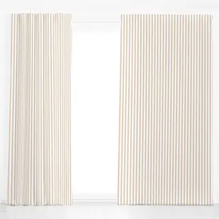 Dekovorhang Beige Weiss