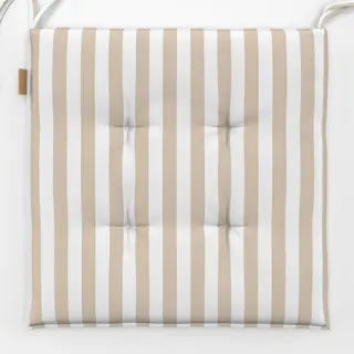 Sitzkissen Beige Weiss