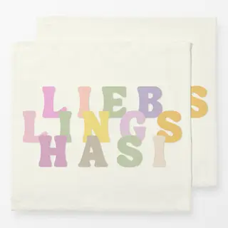 Servietten Lieblingshasi Text Spruch