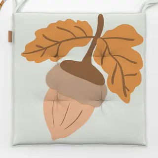 Sitzkissen Herbstlaub Eichel