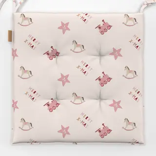 Sitzkissen Beige Rose