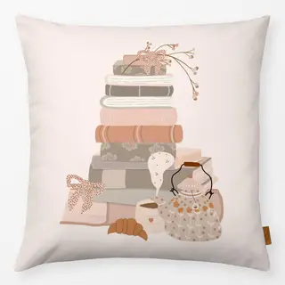Kissen Kleine Auszeit mit Büchern