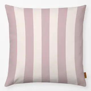 Kissen Rosa Beige Gestreift